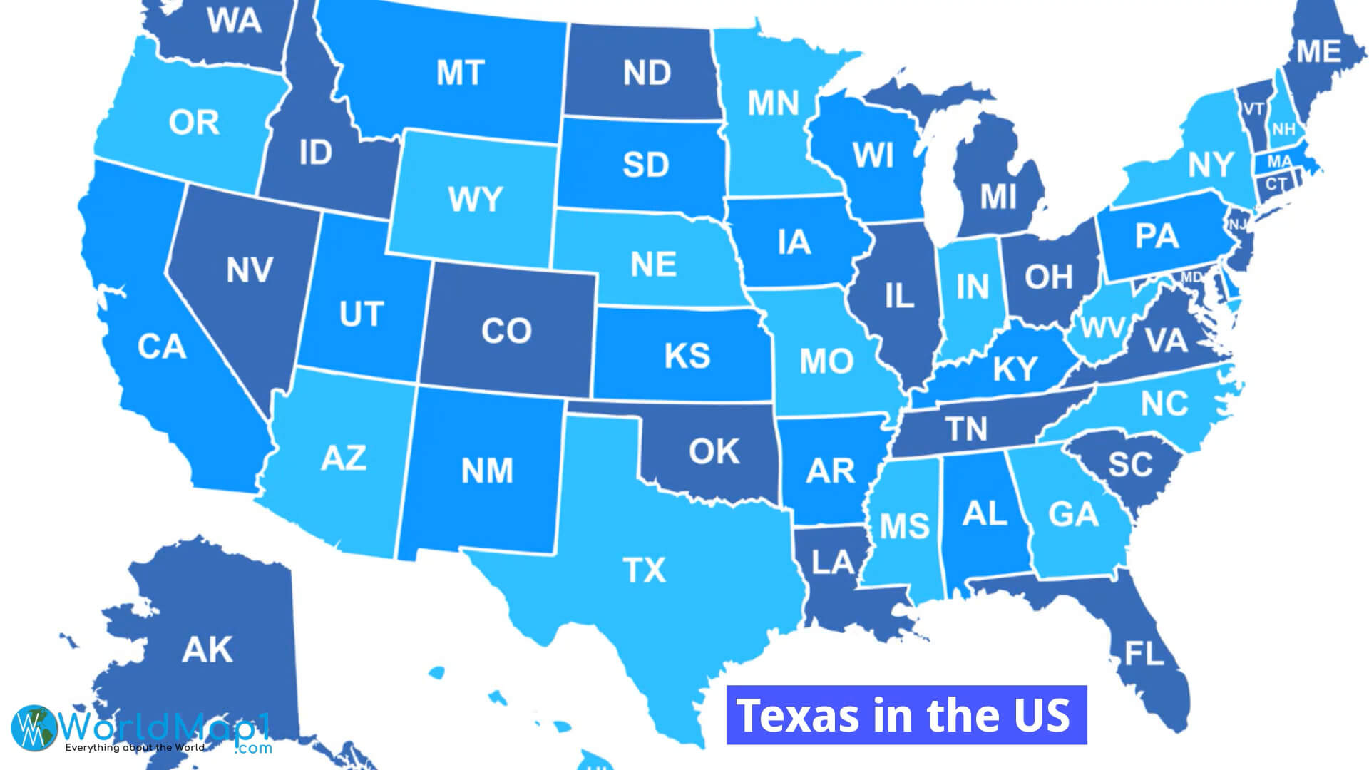 Where is Located Texas in the US